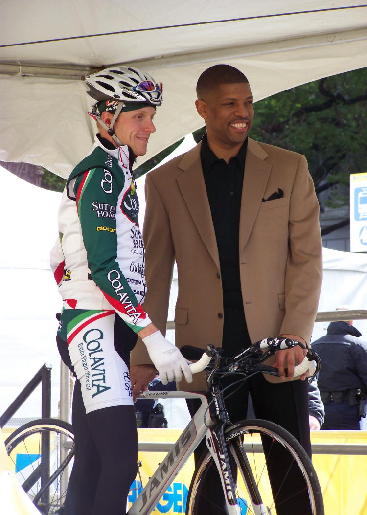 Glen Chadwick with Kevin Johnson, Mayor of Sacramento