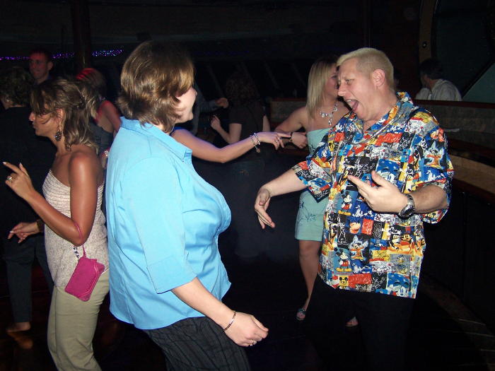 Jessica and Dennis getting down on the dance floor