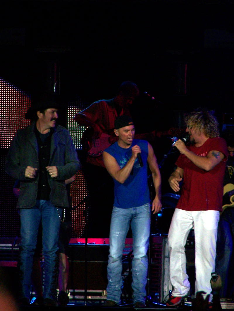 Kenny Chesney and Sammy Hagar singing