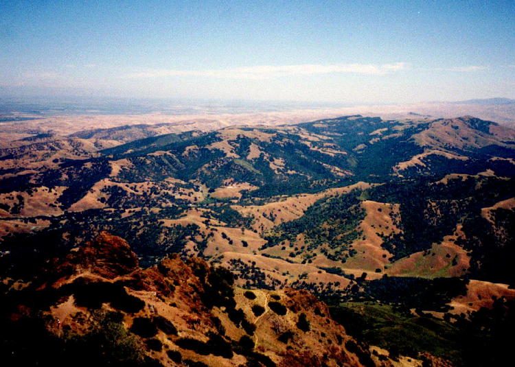 View of Concord from the top of Mt. Diablo