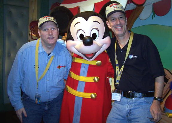 Dave and Dennis at Disneyland in December 31, 2005