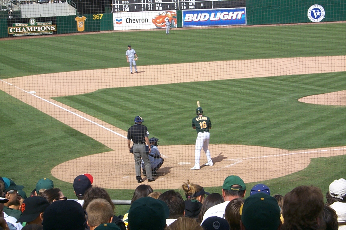 Jason Giambi, First Baseman at bat