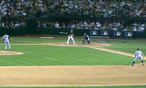 Johnny Damon, center fielder at bat