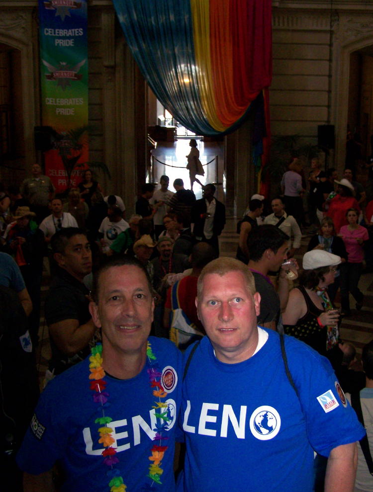 Dennis and Dave at City Hall party