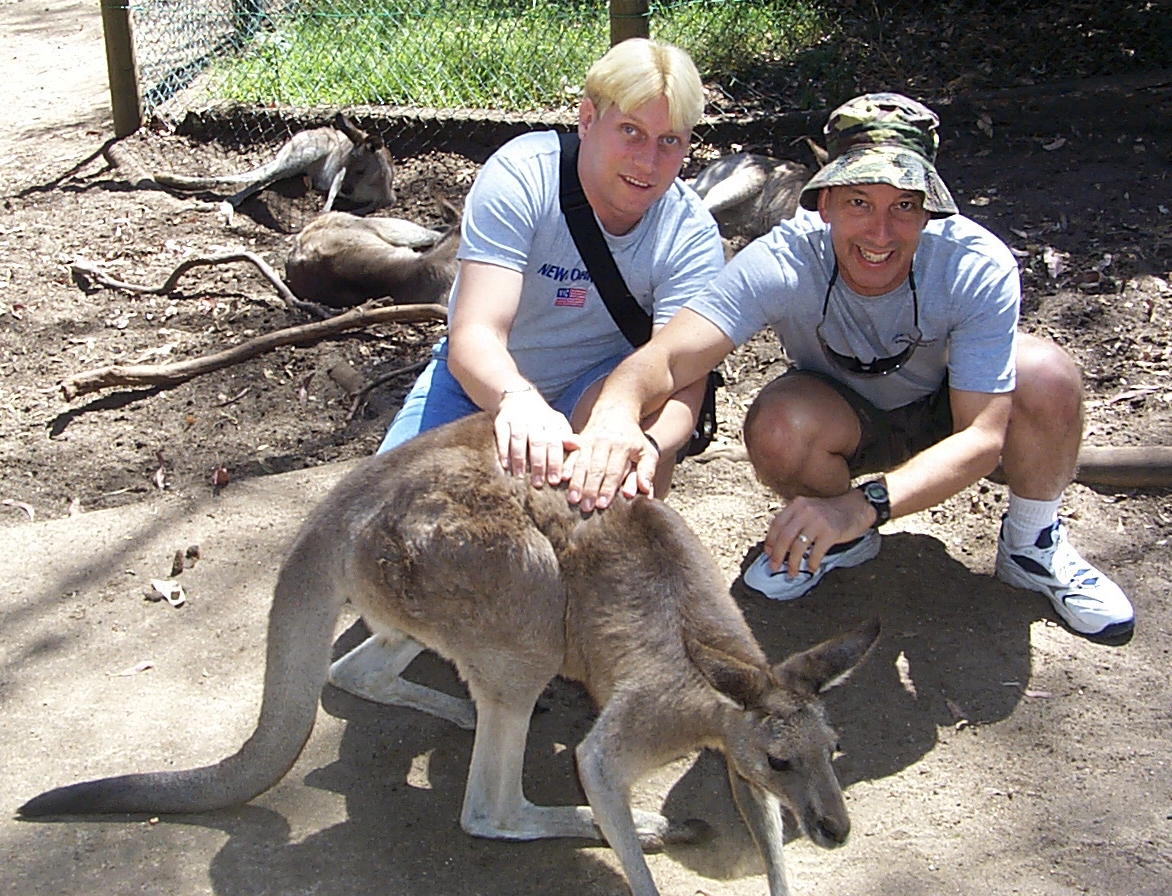 Dennis and Dave like two kids in a petting zoo - Boy those Americans.