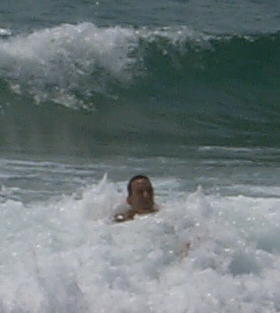 Dave enjoying the surf