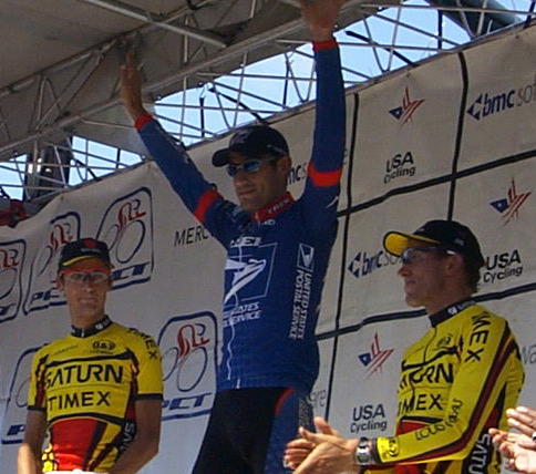 Race Winner GEORGE HINCAPIE, U.S. Postal Pro Cycling Team