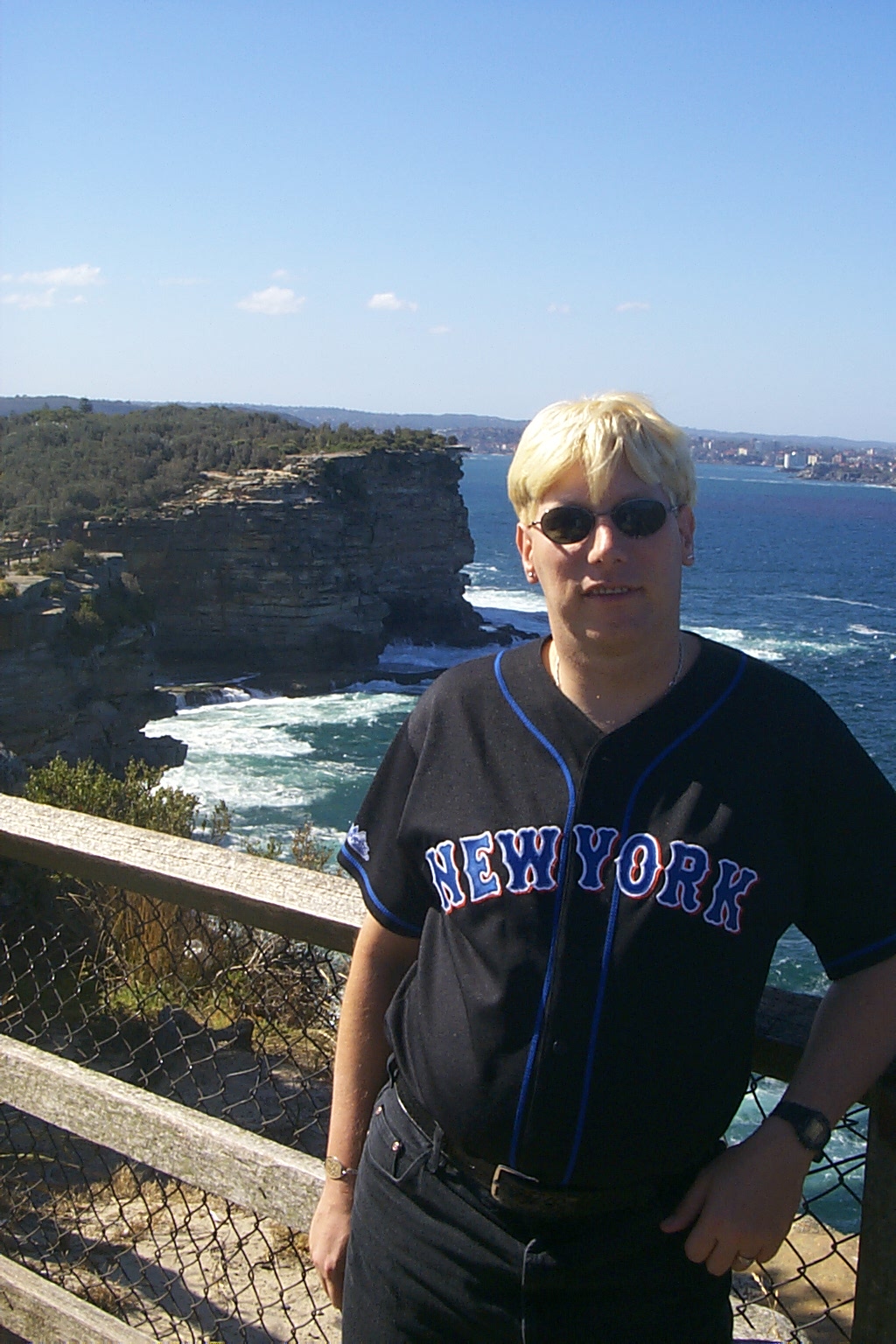 Dennis at the cliffs near Bondi Beach