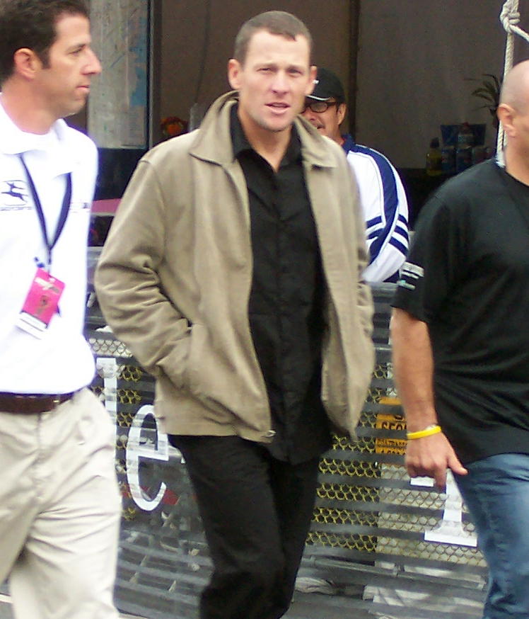 Picture of Lance Armstrong in San Francisco in September 2004.