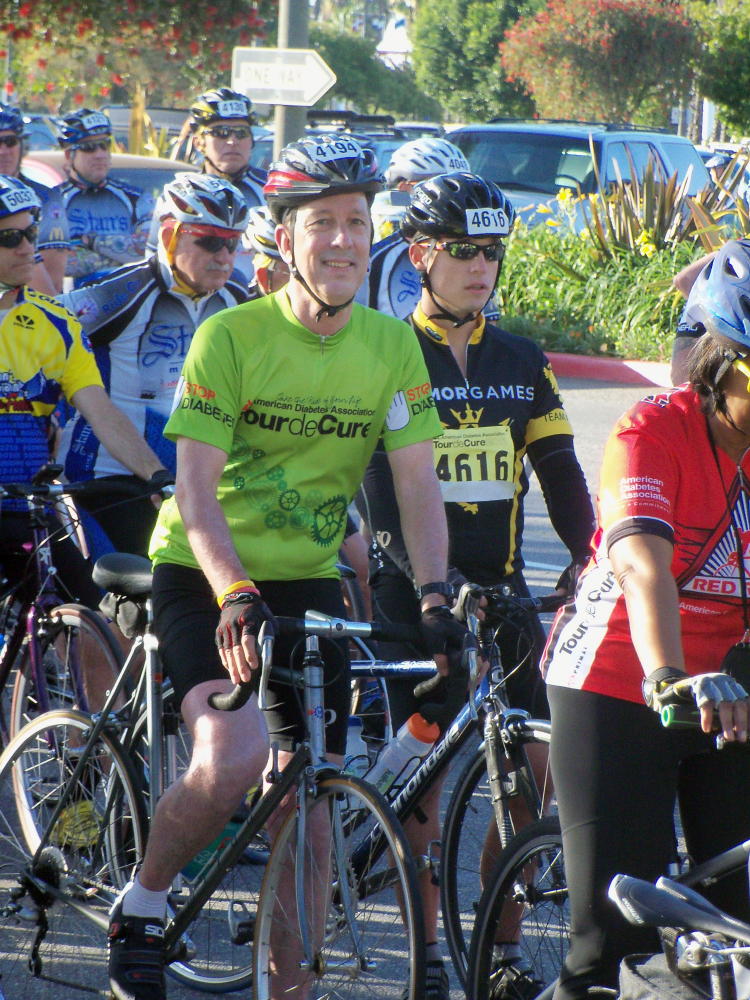 May 1, 2011 at the start of the American Diabetes Association Tour de Cure ride at Long Beach, CA