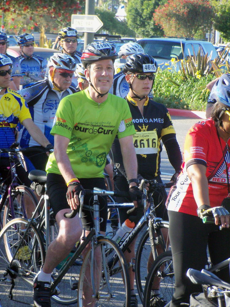 Dave awaiting the start of the ride