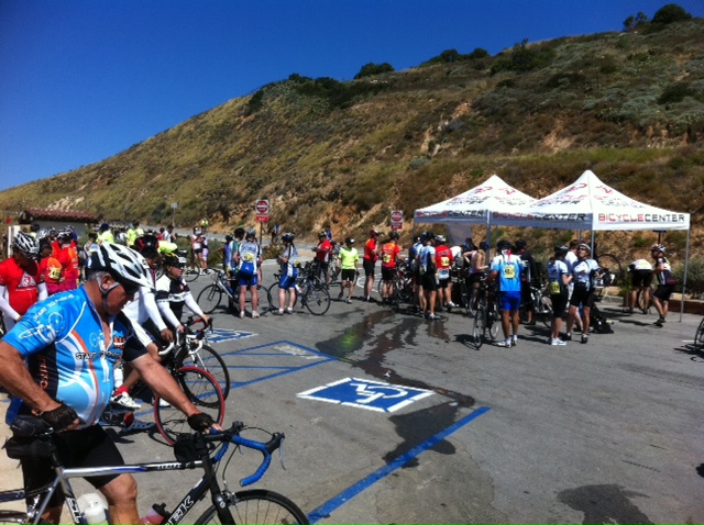 The third rest stop located on the coast right before the biggest climb of the ride.
