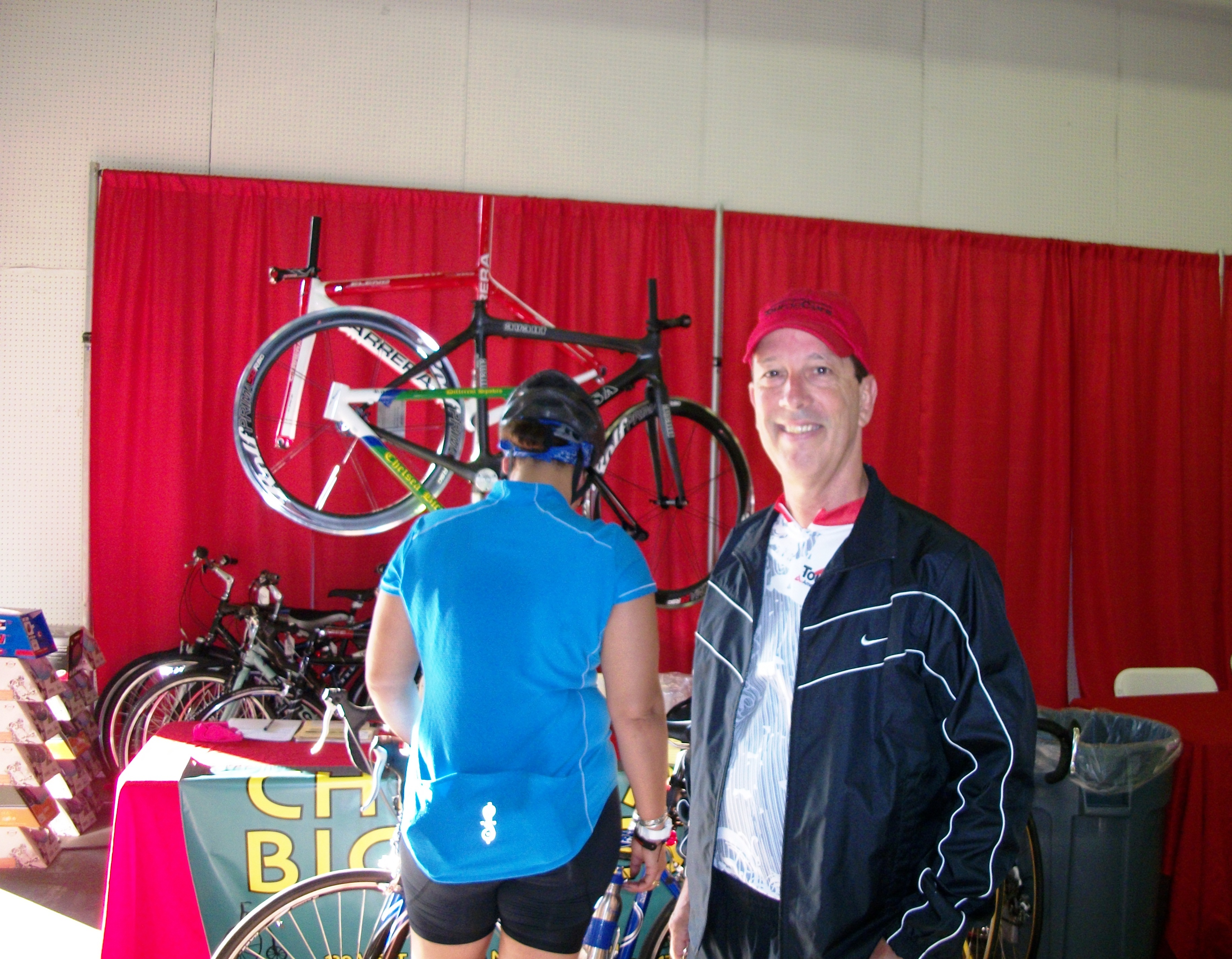 I'm stand next to the Chelsea Bicycles table at Pier 94