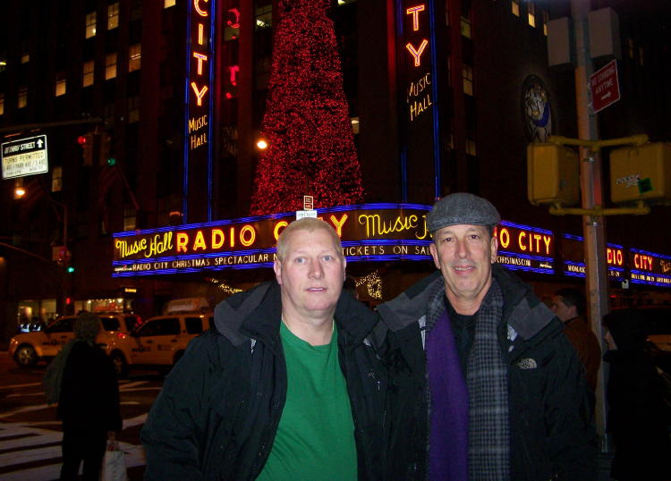 Dennis & Dave in front of Radio City Hall