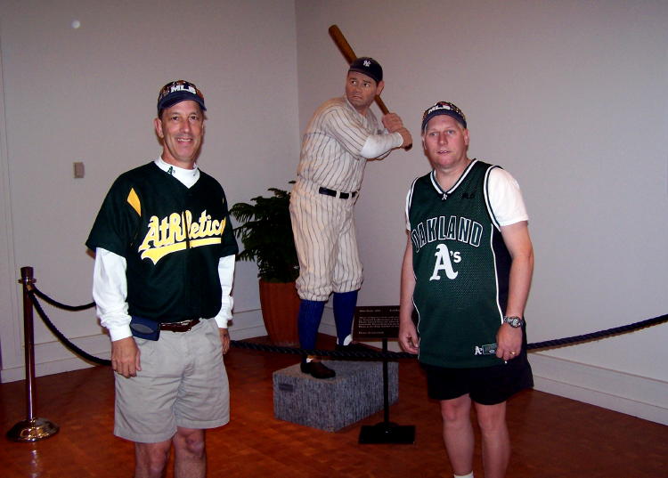 Dave and Dennis in the lobby of the Baseball Hall of Fame