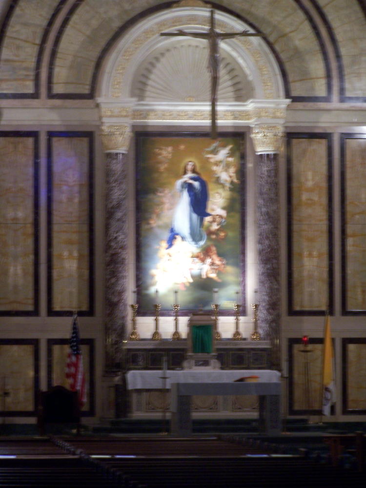 A beautiful picture of the alter.