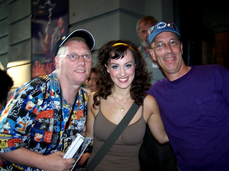 Dennis and Dave with Brynn O'Malley who played the role of Belle