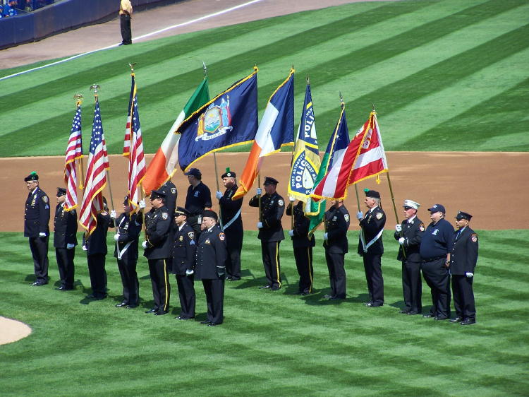 The game took place on September 10, 2006.  The fifth anniversary of 9/11 was the next day.  There were ceremonies and special events to remember those lost in the explosions.