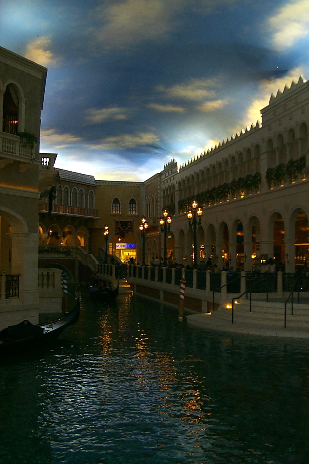 This is the grand canal inside the Venetian Resort-Hotel-Casino.  There are shops that make the places on Hollywood's Rodeo Drive seem like cheap second hand stores.