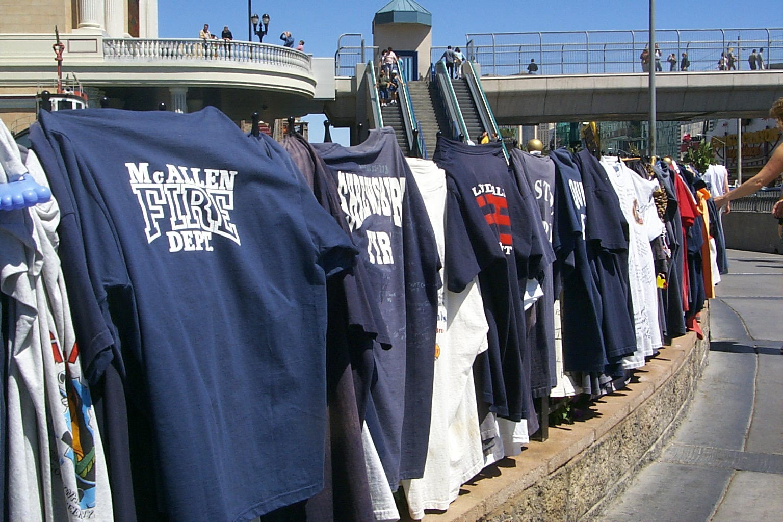 A memorial of sorts to remember the firefighters and police in New York City on September the 11th.