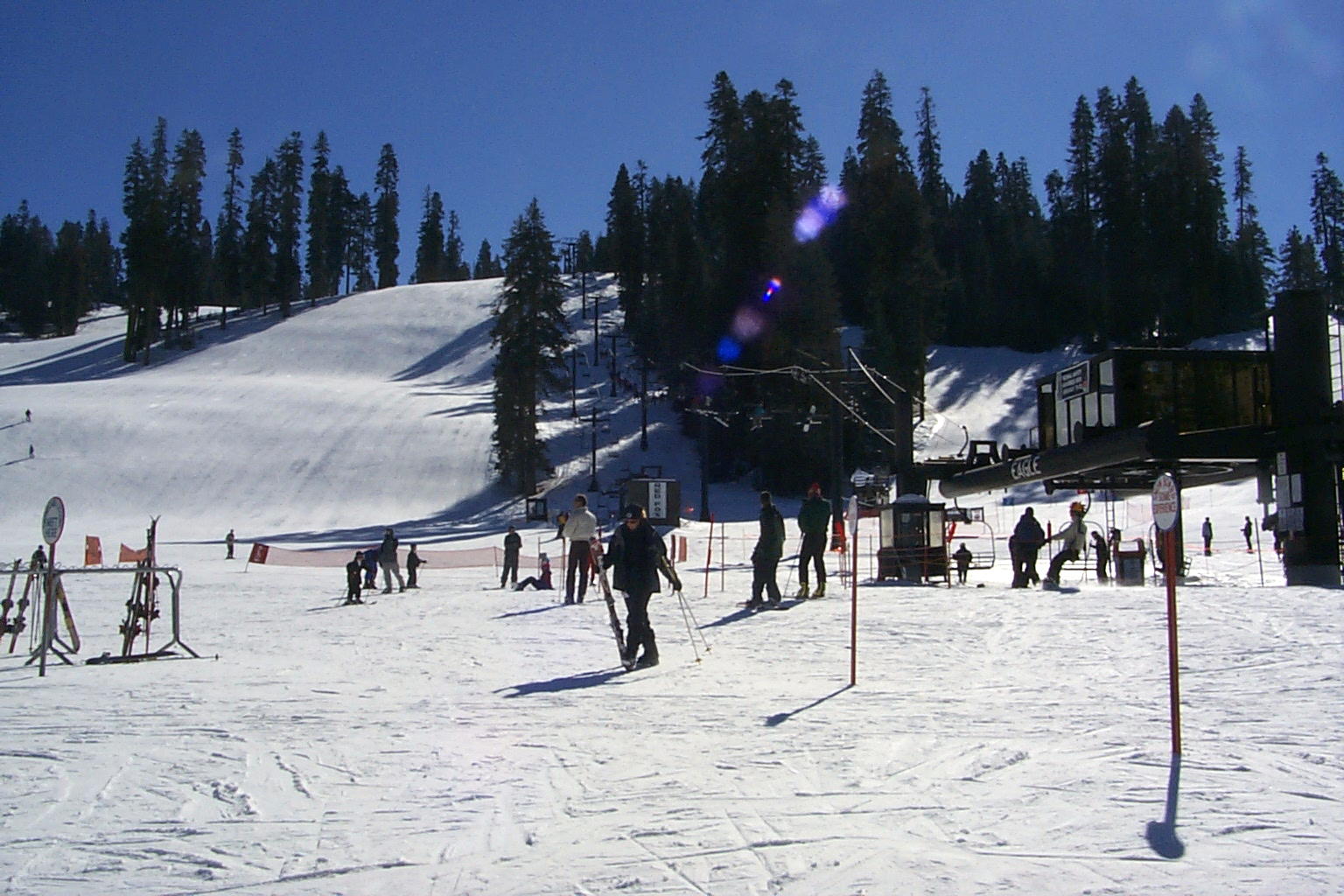 Skiers at Badger Pass